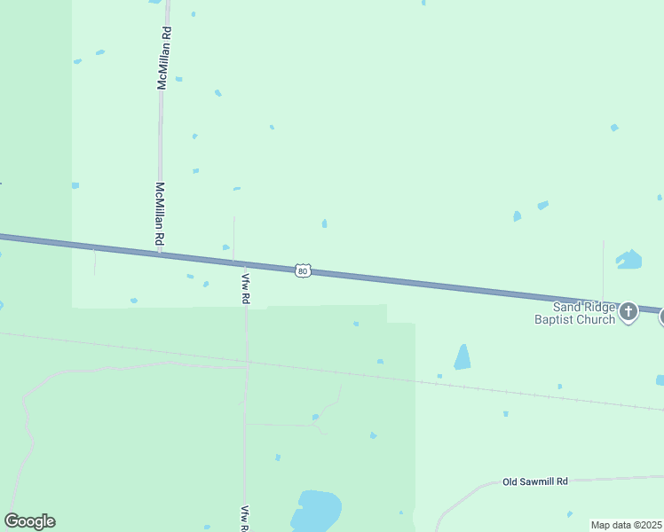 map of restaurants, bars, coffee shops, grocery stores, and more near 21442 U.S. 80 in Lake