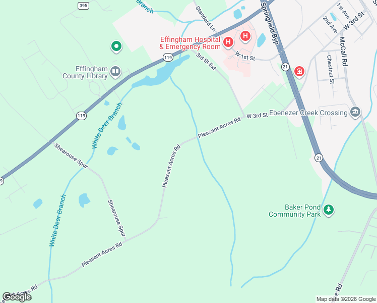 map of restaurants, bars, coffee shops, grocery stores, and more near 278 Pleasant Acres Road in Springfield