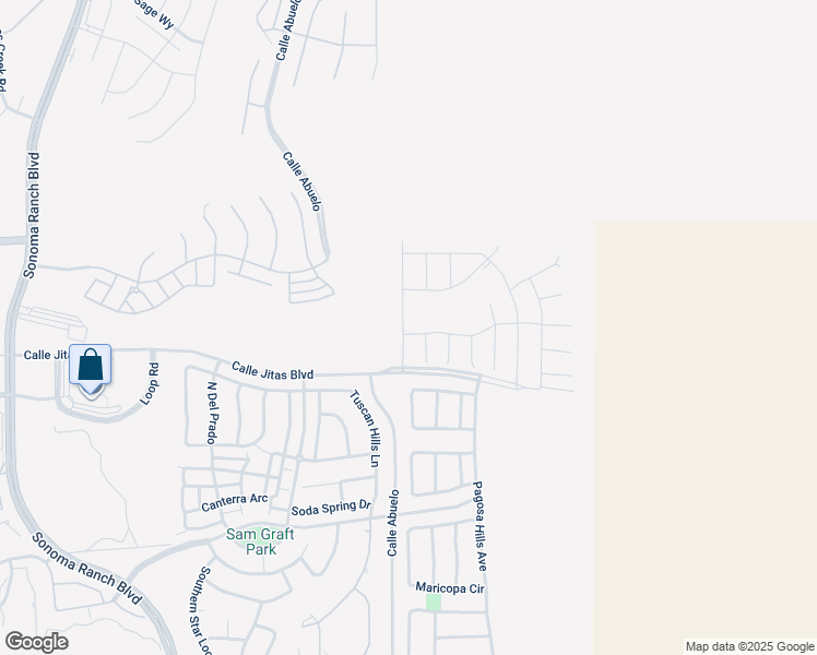 map of restaurants, bars, coffee shops, grocery stores, and more near 4501 Azure Hills Road in Las Cruces
