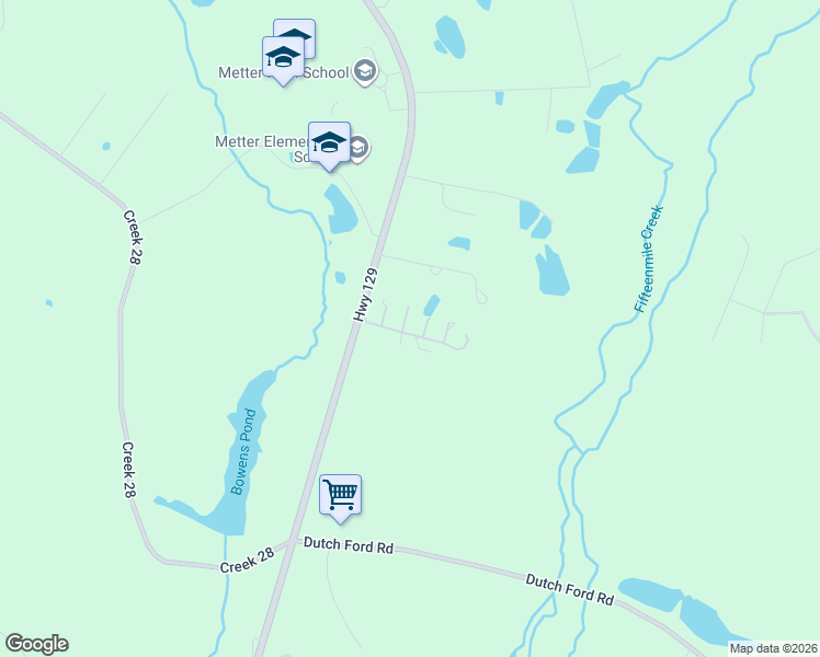 map of restaurants, bars, coffee shops, grocery stores, and more near 591 Lakeview Drive in Metter