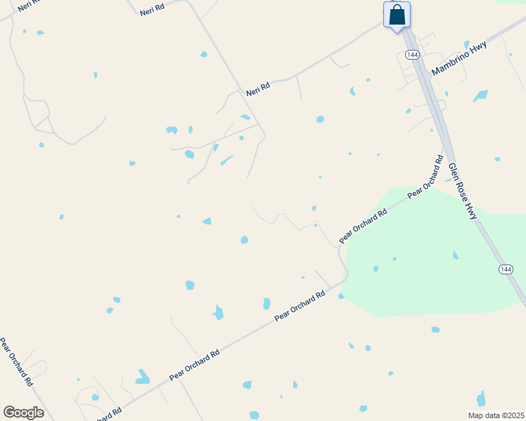 map of restaurants, bars, coffee shops, grocery stores, and more near 1100 Pear Orchard Road in Granbury