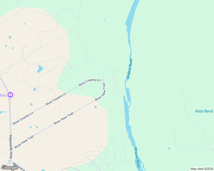 map of restaurants, bars, coffee shops, grocery stores, and more near 2809 River View Trail in Granbury