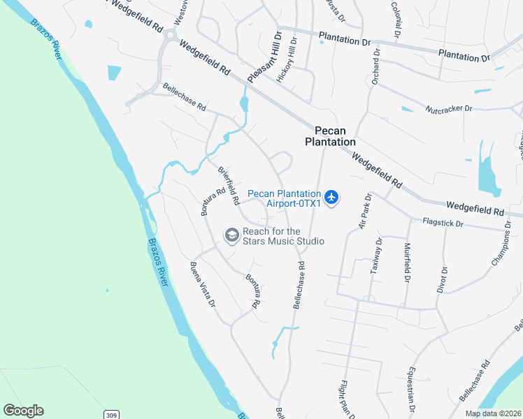 map of restaurants, bars, coffee shops, grocery stores, and more near 6106 Belvidere Circle in Granbury