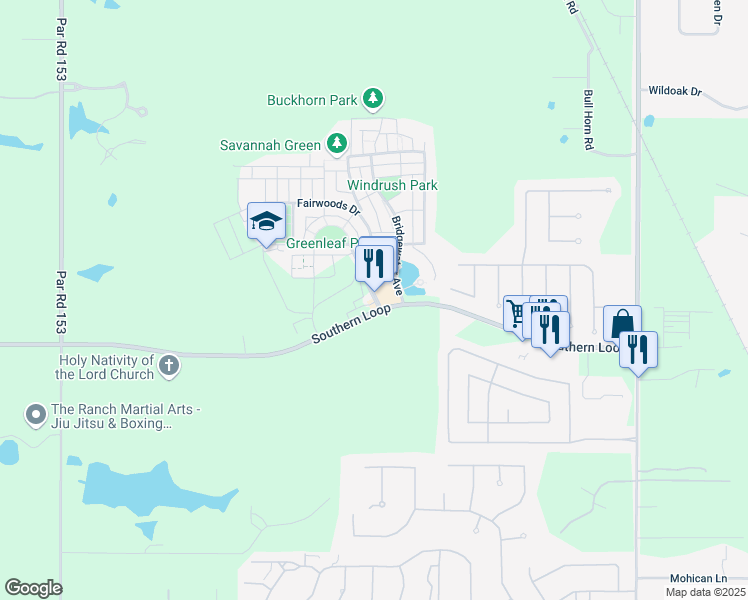 map of restaurants, bars, coffee shops, grocery stores, and more near 1023 Provenance Place Boulevard in Shreveport