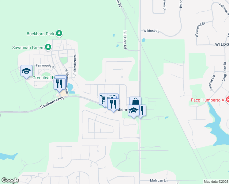map of restaurants, bars, coffee shops, grocery stores, and more near 10017 Somerset Lane in Shreveport