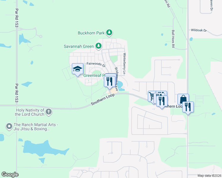 map of restaurants, bars, coffee shops, grocery stores, and more near 1023 Provenance Place Boulevard in Shreveport