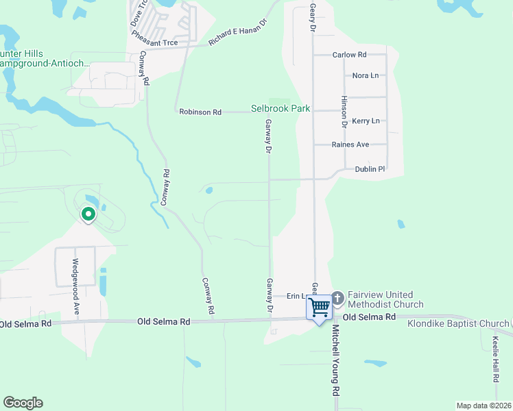 map of restaurants, bars, coffee shops, grocery stores, and more near 249 Garway Drive in Montgomery