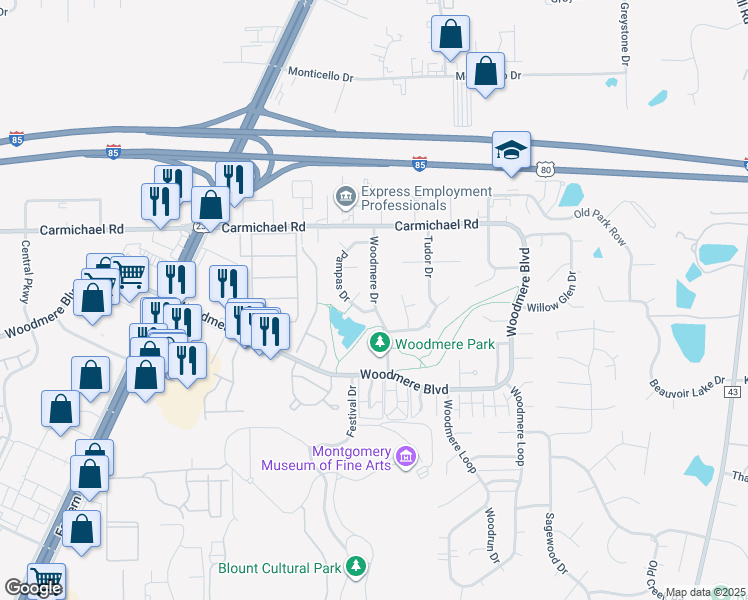Woodmere Drive, Montgomery AL Walk Score
