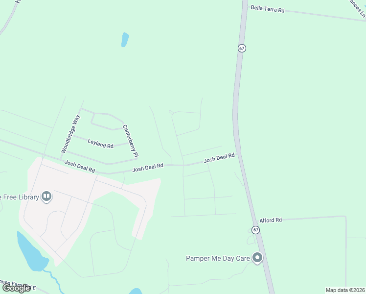 map of restaurants, bars, coffee shops, grocery stores, and more near 1616 Josh Deal Road in Statesboro