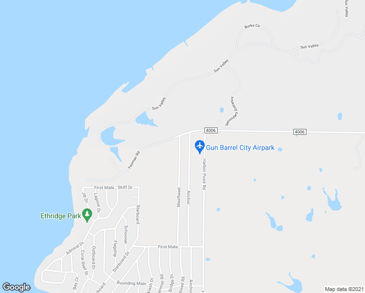 map of restaurants, bars, coffee shops, grocery stores, and more near 474 Masthead Road in Gun Barrel City