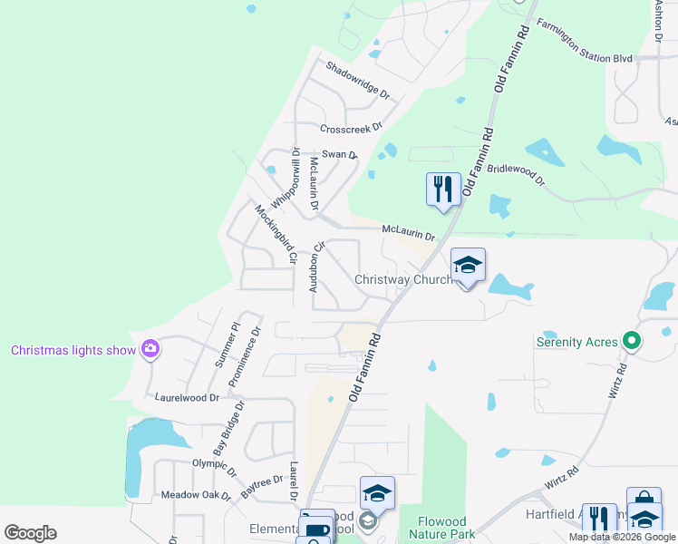 map of restaurants, bars, coffee shops, grocery stores, and more near 133 Eagle Drive in Brandon