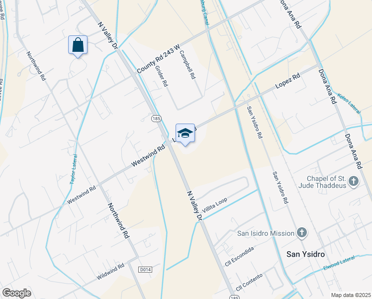 map of restaurants, bars, coffee shops, grocery stores, and more near 4450 North Valley Drive in Las Cruces