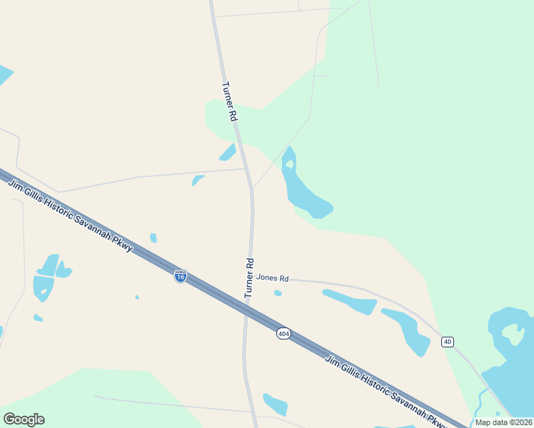 map of restaurants, bars, coffee shops, grocery stores, and more near 15238 Turner Road in Metter