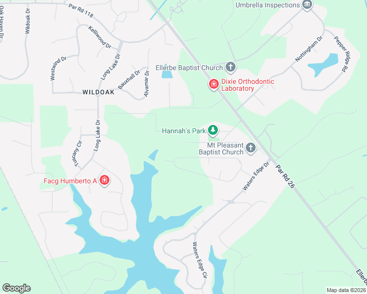 map of restaurants, bars, coffee shops, grocery stores, and more near 1059 Oak Grove Lane in Shreveport