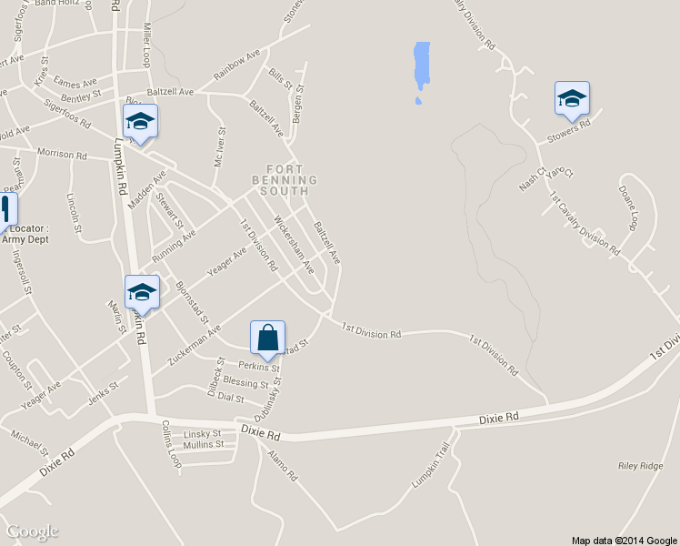 map of restaurants, bars, coffee shops, grocery stores, and more near 645 Baltzell Ave in Cusseta