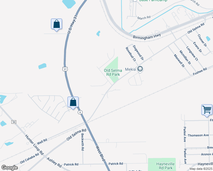 map of restaurants, bars, coffee shops, grocery stores, and more near 3128 Sheldon Lane in Montgomery