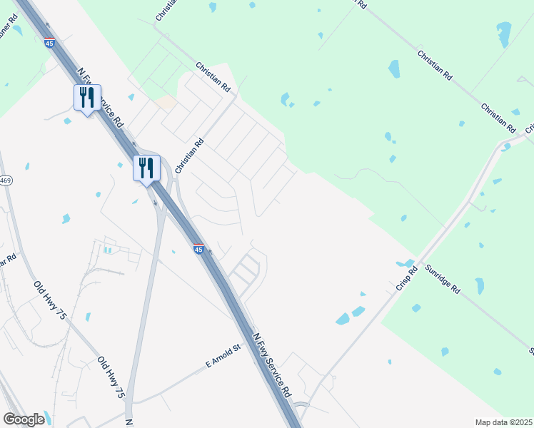 map of restaurants, bars, coffee shops, grocery stores, and more near 1303 Cardinal Drive in Ennis