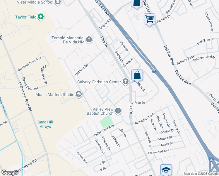 map of restaurants, bars, coffee shops, grocery stores, and more near 4254 Trillium Drive in Las Cruces