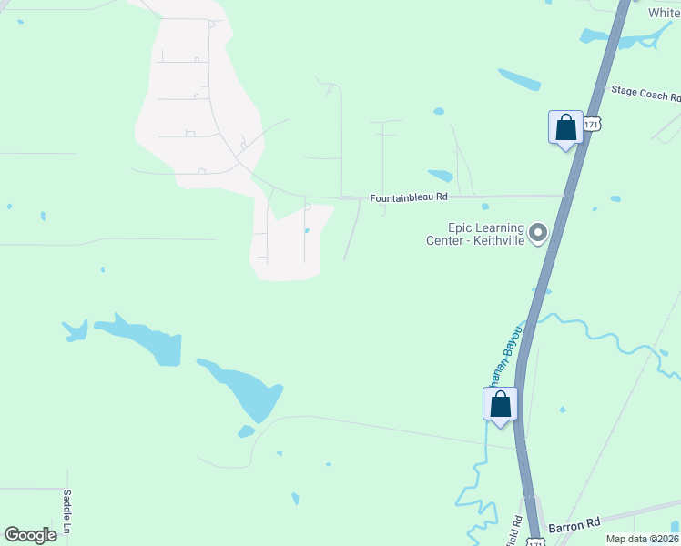 map of restaurants, bars, coffee shops, grocery stores, and more near 10703 Saint Charles Place in Keithville