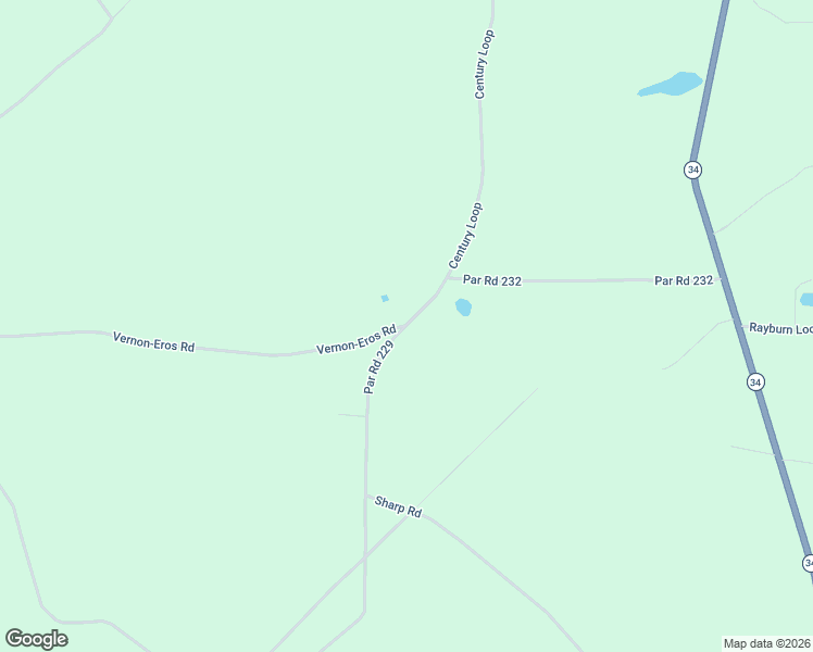 map of restaurants, bars, coffee shops, grocery stores, and more near 1483-1547 Vernon-Eros Road in Eros