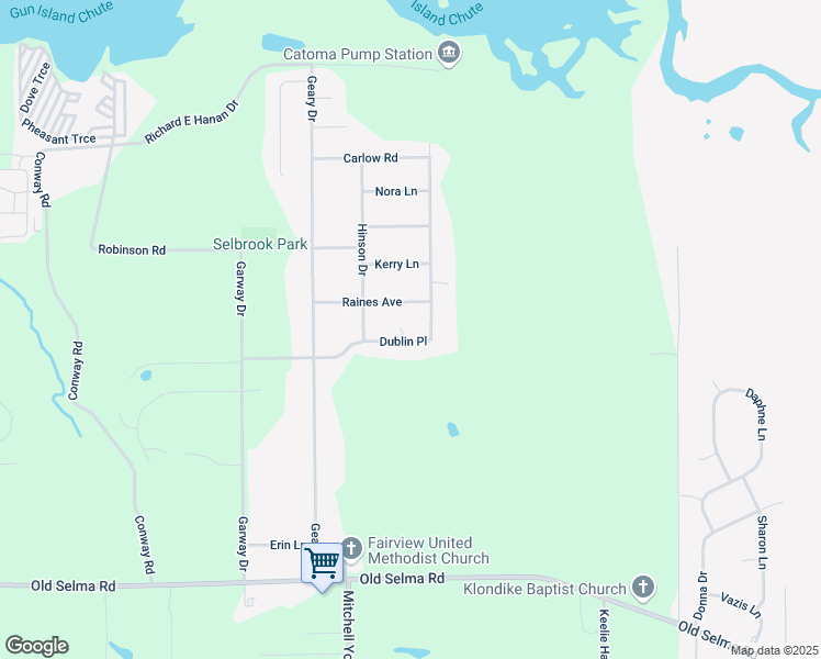 map of restaurants, bars, coffee shops, grocery stores, and more near 54 Dublin Place in Montgomery