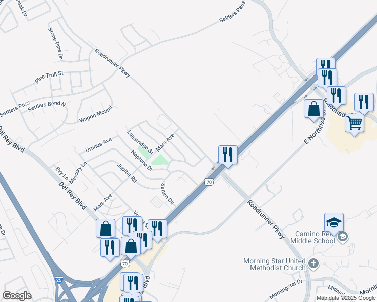 map of restaurants, bars, coffee shops, grocery stores, and more near 3224 Eagle Ridge Drive in Las Cruces