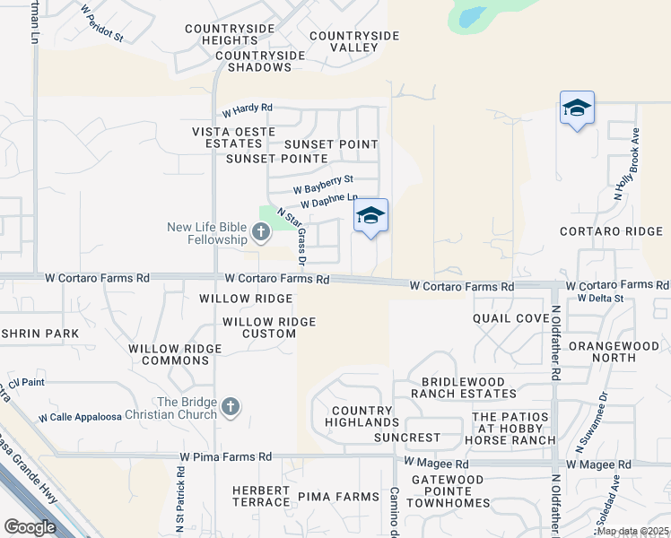 map of restaurants, bars, coffee shops, grocery stores, and more near 4731 Juneberry Lane in Tucson
