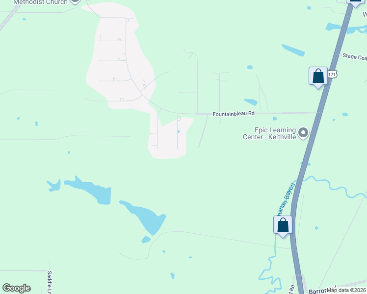 map of restaurants, bars, coffee shops, grocery stores, and more near 10703 Saint Charles Place in Keithville