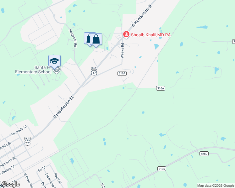map of restaurants, bars, coffee shops, grocery stores, and more near 1720 Moore Rd in Cleburne