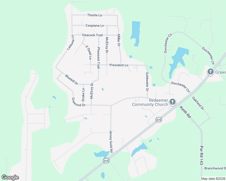 map of restaurants, bars, coffee shops, grocery stores, and more near 6398 Jersey Gold Road in Keithville