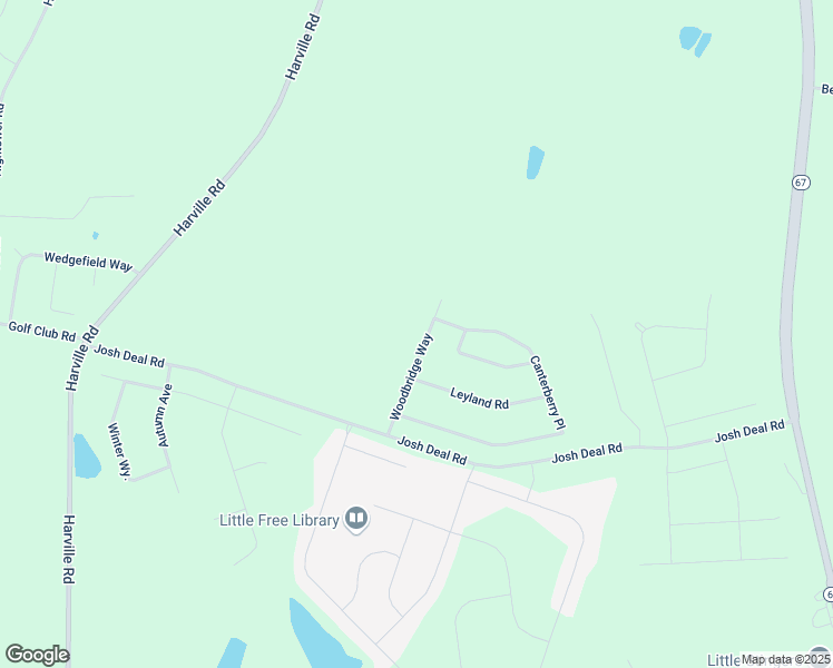 map of restaurants, bars, coffee shops, grocery stores, and more near 119 Woodbridge Way in Statesboro