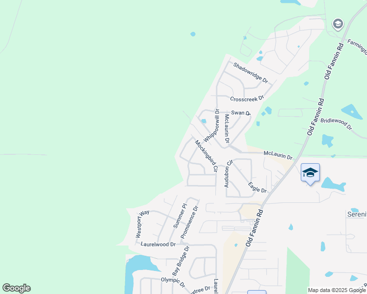 map of restaurants, bars, coffee shops, grocery stores, and more near 477 Mockingbird Circle in Brandon