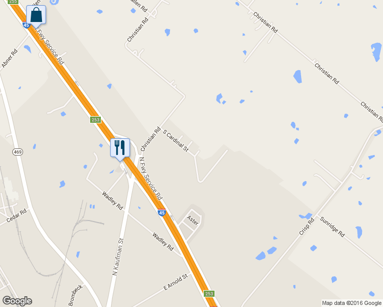 map of restaurants, bars, coffee shops, grocery stores, and more near 3307 Cardinal Drive in Ennis