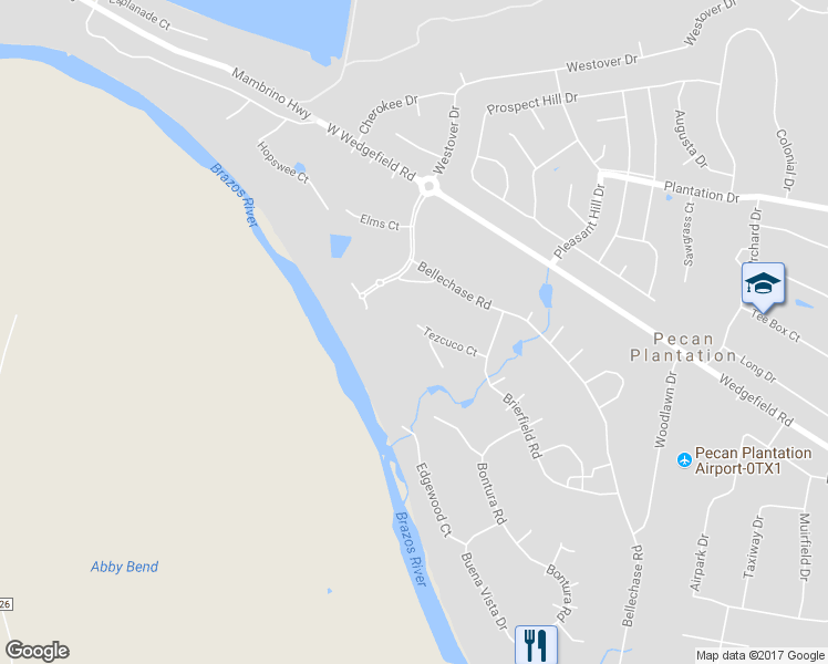 map of restaurants, bars, coffee shops, grocery stores, and more near 6233 Tezcuco Court in Granbury