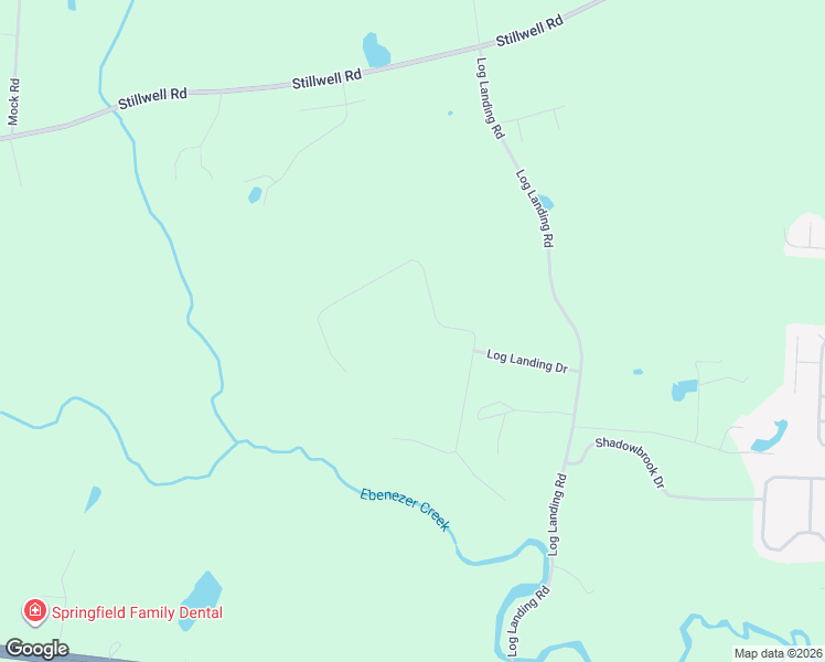 map of restaurants, bars, coffee shops, grocery stores, and more near 277 Log Landing Circle in Springfield