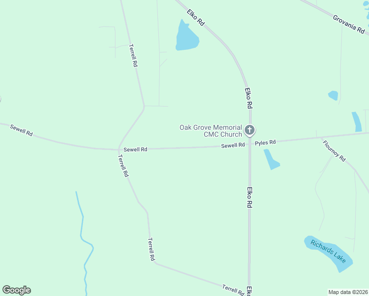 map of restaurants, bars, coffee shops, grocery stores, and more near 126 Sewell Road in Elko