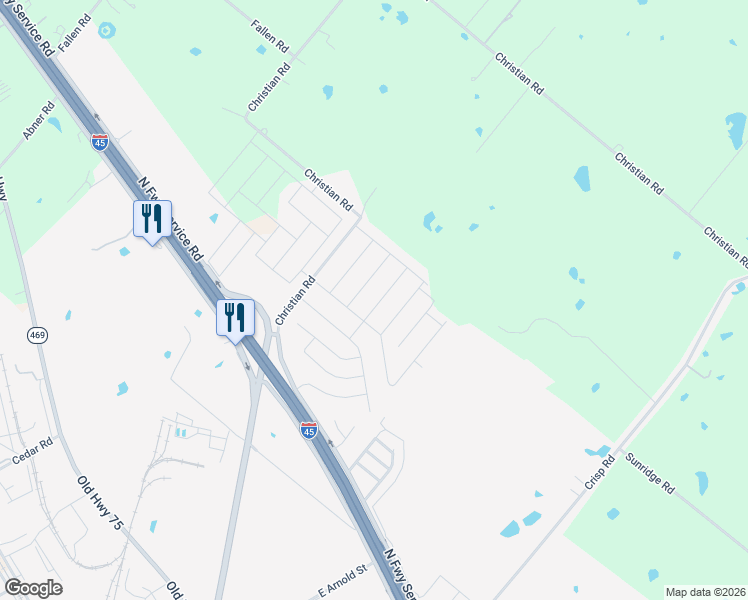 map of restaurants, bars, coffee shops, grocery stores, and more near 1600 Bobolink in Ennis