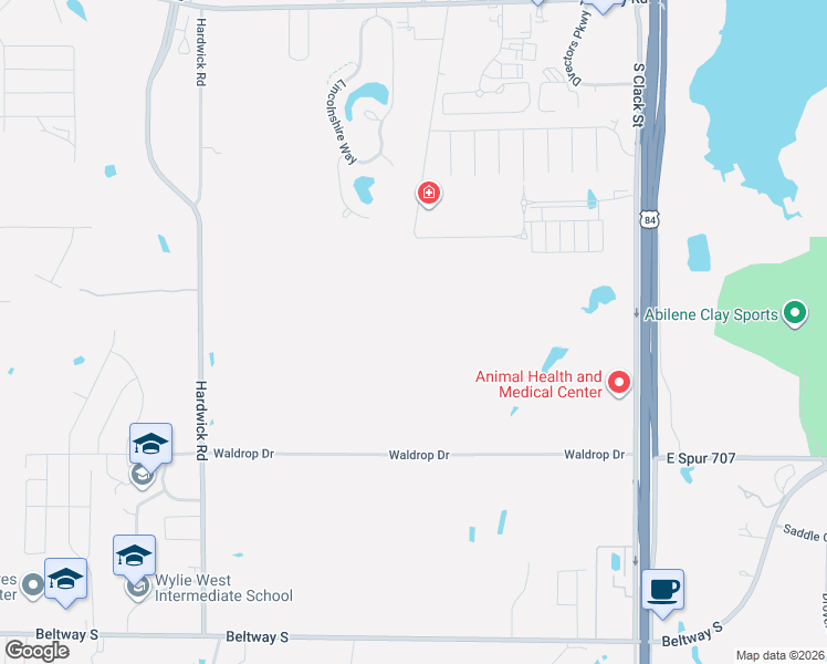 map of restaurants, bars, coffee shops, grocery stores, and more near Charter House Drive in Abilene