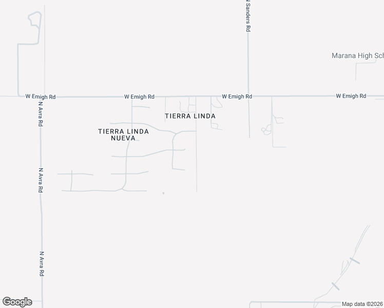 map of restaurants, bars, coffee shops, grocery stores, and more near 12845 West Butter Bush Street in Tucson