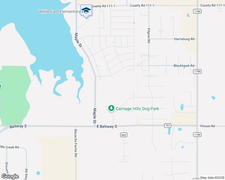 map of restaurants, bars, coffee shops, grocery stores, and more near 250 East Beltway South in Abilene