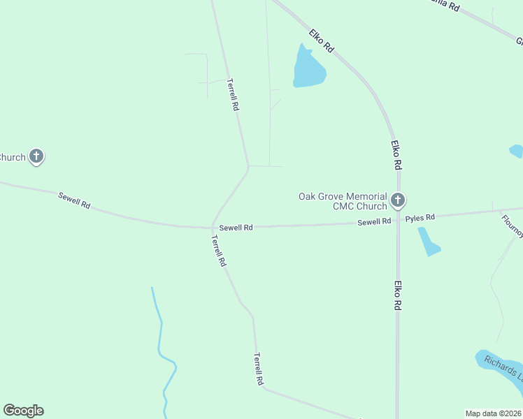 map of restaurants, bars, coffee shops, grocery stores, and more near 132 Sewell Road in Elko