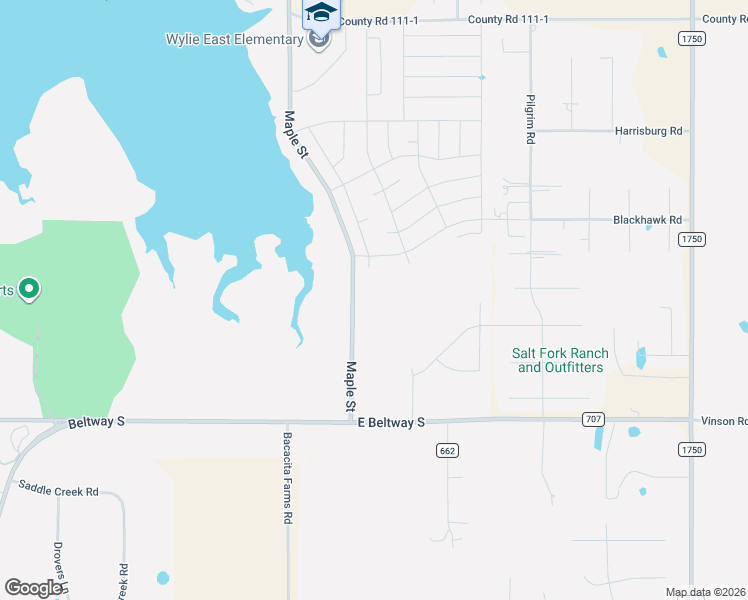 map of restaurants, bars, coffee shops, grocery stores, and more near 7219 County Road 125 in Abilene