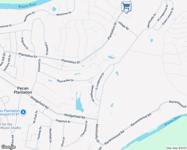 map of restaurants, bars, coffee shops, grocery stores, and more near 6008 Nutcracker Dr in Granbury
