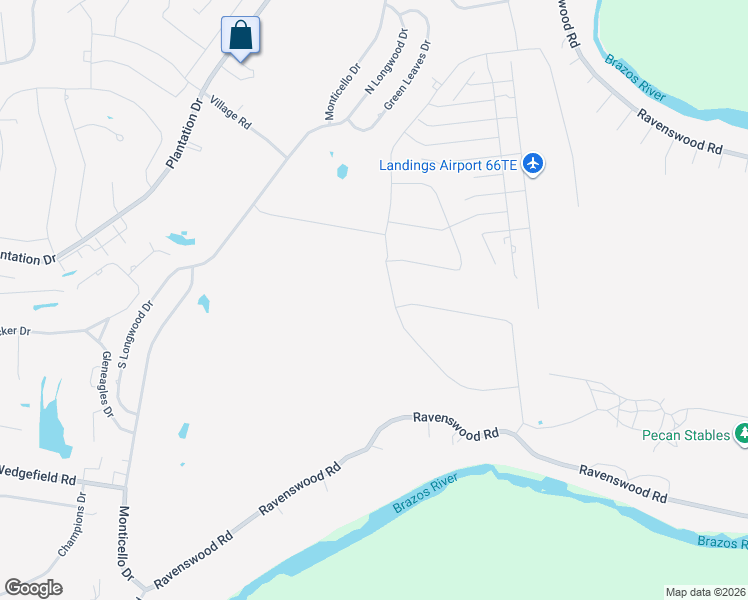 map of restaurants, bars, coffee shops, grocery stores, and more near 7000 West Landings Road in Granbury