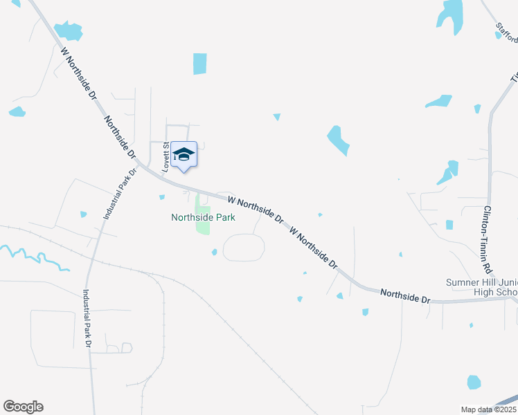 map of restaurants, bars, coffee shops, grocery stores, and more near 2002 West Northside Drive in Clinton