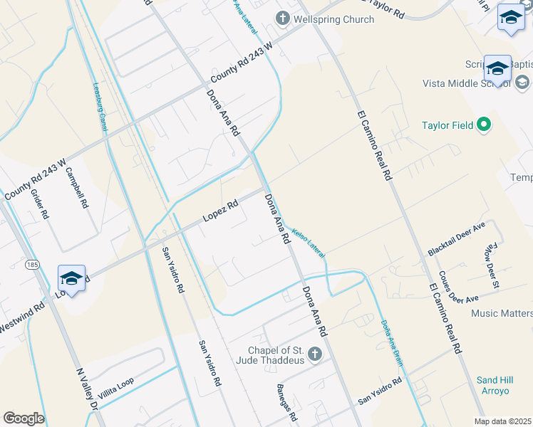 map of restaurants, bars, coffee shops, grocery stores, and more near 4400-4598 Dona Ana Road in Las Cruces