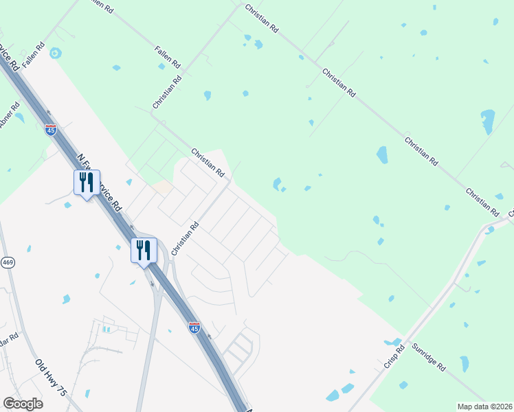 map of restaurants, bars, coffee shops, grocery stores, and more near 3306 Robin Road in Ennis