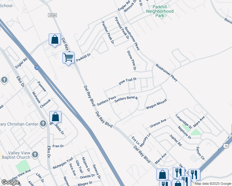 map of restaurants, bars, coffee shops, grocery stores, and more near 4030 Scot Pine Place in Las Cruces