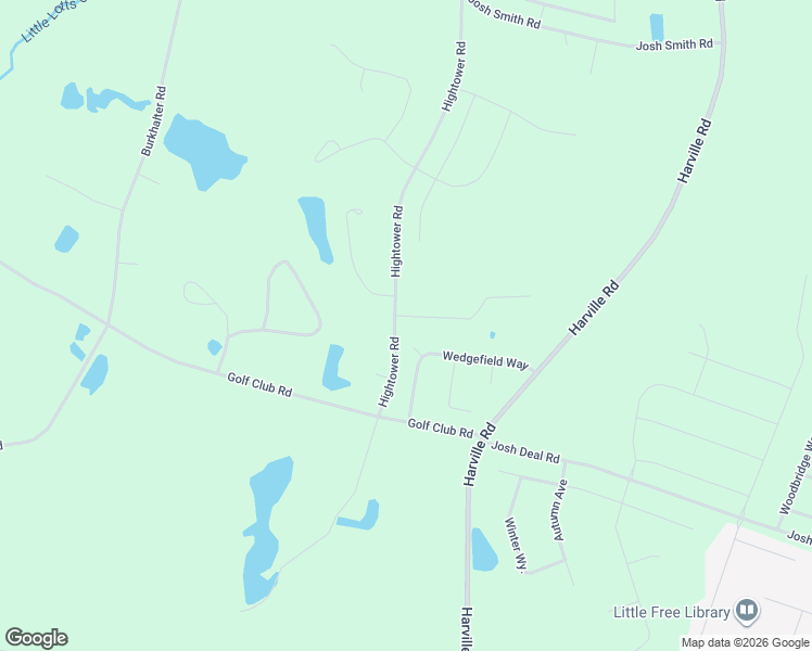 map of restaurants, bars, coffee shops, grocery stores, and more near 2069 High Tower Road in Statesboro