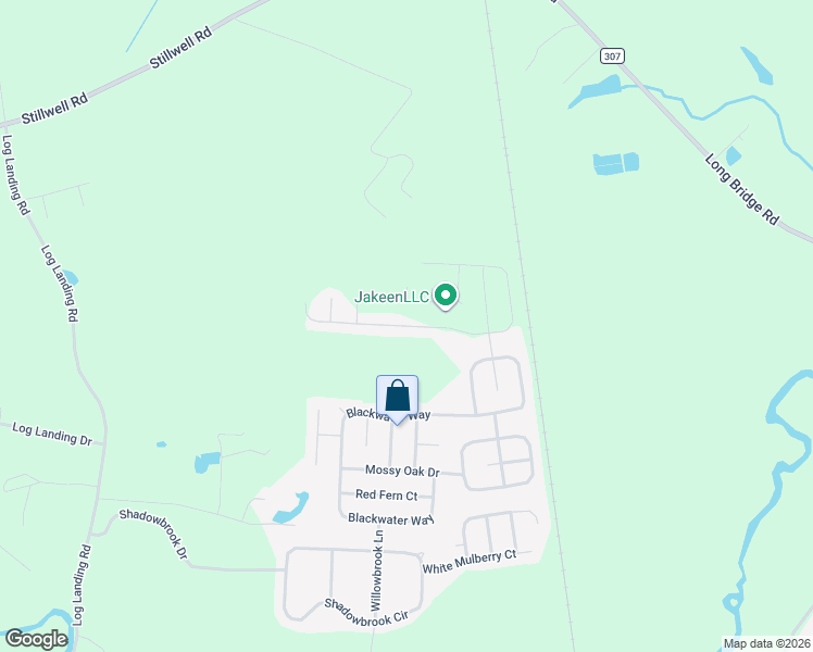 map of restaurants, bars, coffee shops, grocery stores, and more near Blackwater Way in Springfield